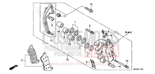BREMSSATTEL, L. VORNE (CBF1000A/T/S) CBF1000AA de 2010
